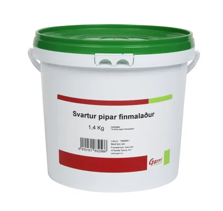 Svartur pipar fínmalaður 1,4kg mynd 1