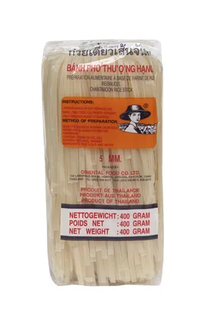 Hrísgrjónanúðlur 5mm 400g mynd 1