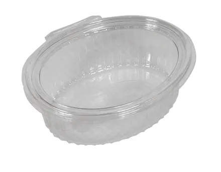 Plastbox egglaga áfast lok 500ml 100stk mynd 1