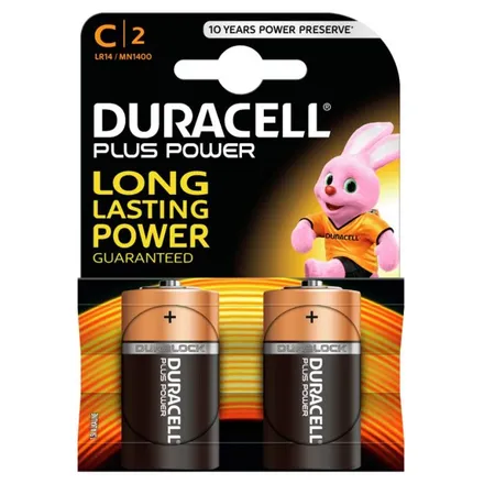 Duracell rafhlaða C 2stk mynd 1