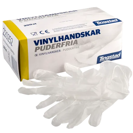 Hanskar S Vinyl án púðurs 200stk mynd 1