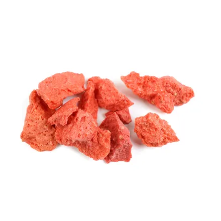 Strawberry crispy/Þurrkuð jarðarber bitar 1-3mm 250g mynd 1