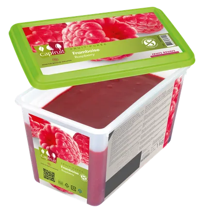 Hindberja Puré Capfruit 1kg án viðbætts sykurs mynd 1
