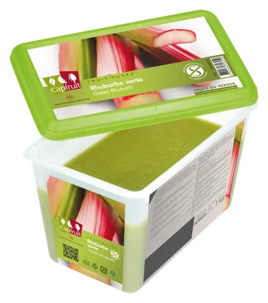 Rabarbara Puré Capfruit 1kg án viðbætts sykurs mynd 1