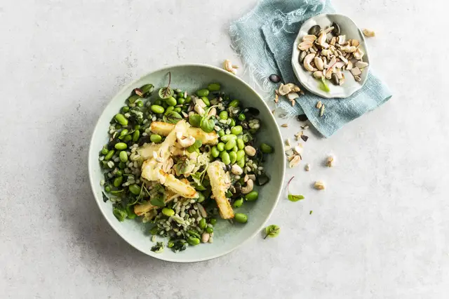 Nordic-style veggie mix with haloumi tempura sticks .jpg