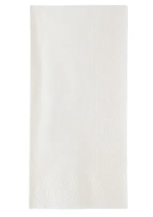 Servíettur 3ja laga 40x40cm brotnar hvítar 1000stk mynd 1