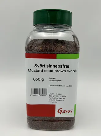 Sinnepsfræ svört 650g mynd 1
