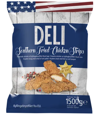Kjúklingastrimlar Southern Fried 1,5kg mynd 1